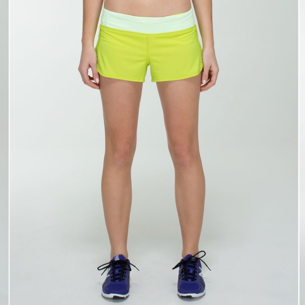 Lululemon speed short - antidote/tonka stripe sz6